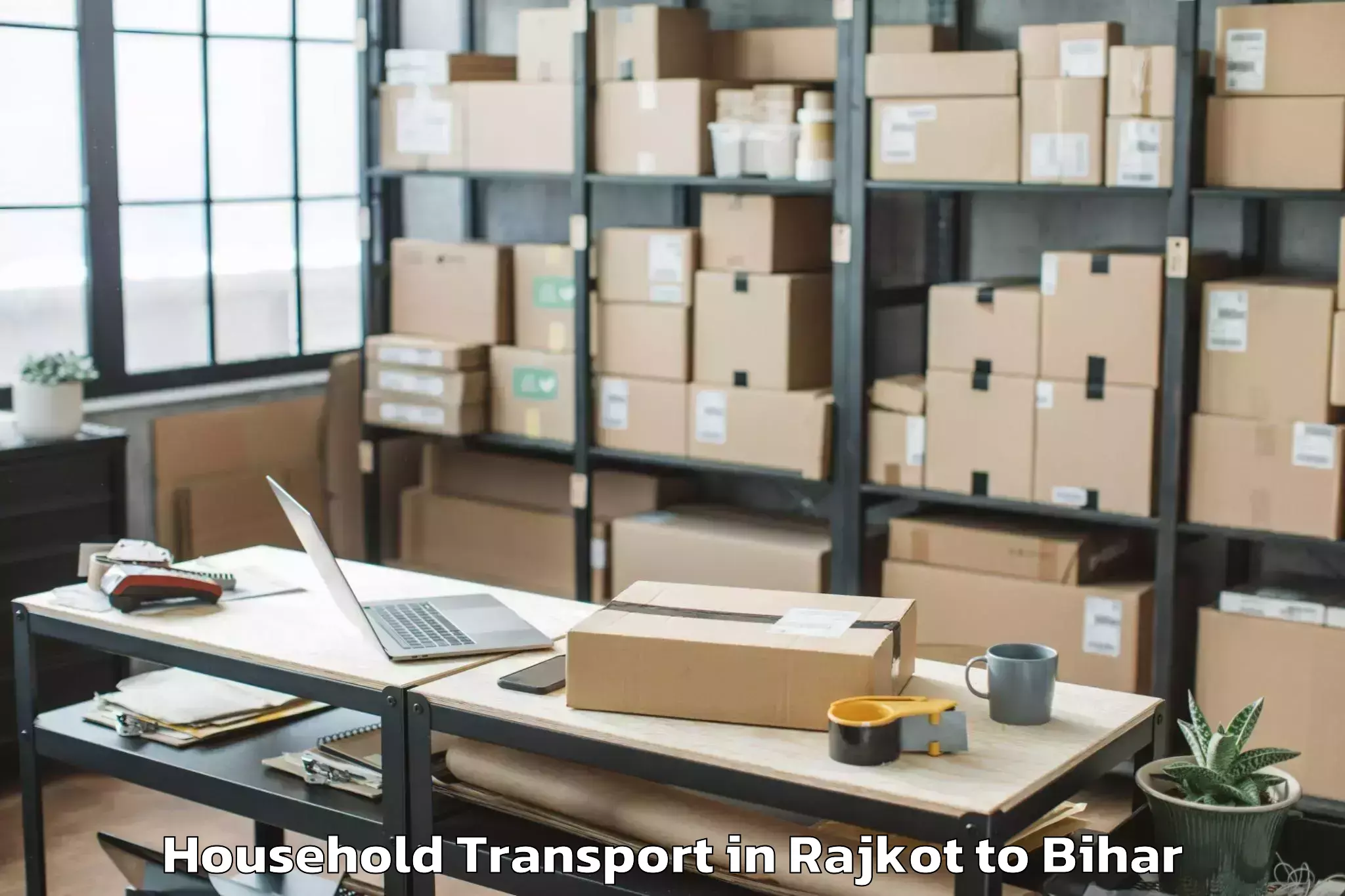 Get Rajkot to Buxar Household Transport